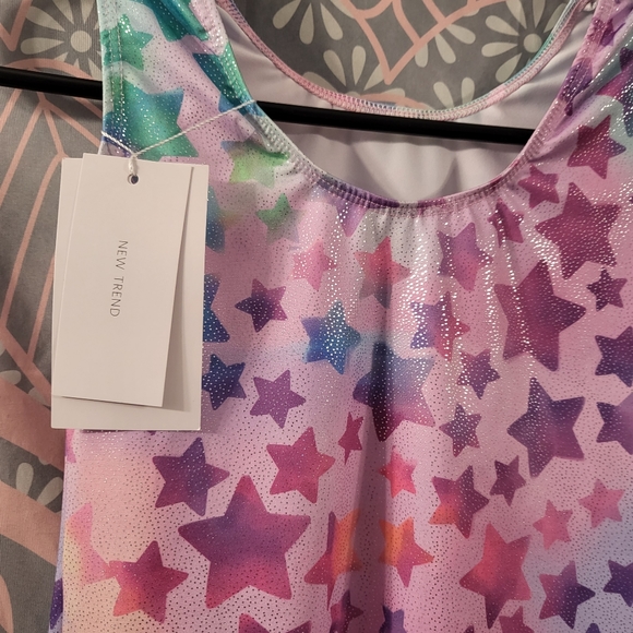 Kids Brand New Swim One Piece - Colorful Stars - Picture 2 of 6